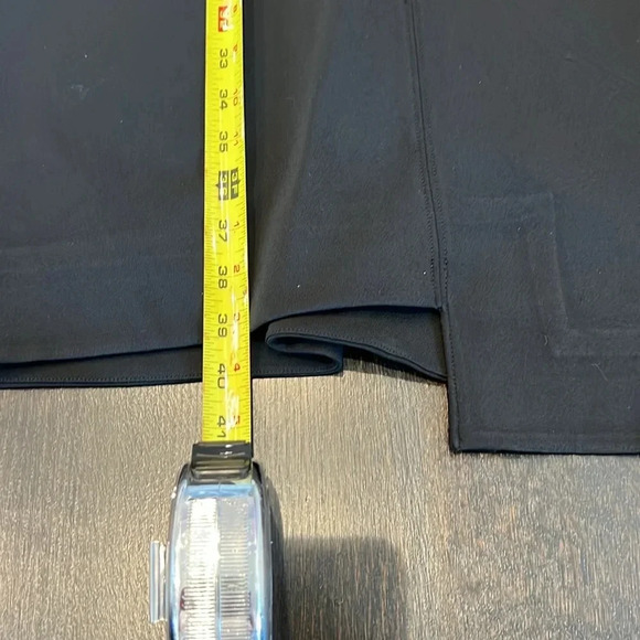 HELMUT LANG Black Asymmetrical Back Zip Dress Short Sleeve good stretch - Picture 4 of 5